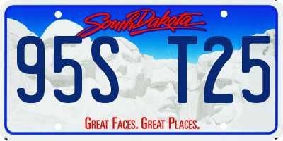 SD license plate 95ST25