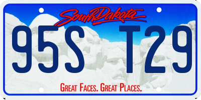 SD license plate 95ST29