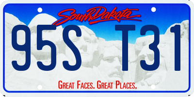 SD license plate 95ST31