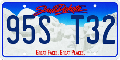 SD license plate 95ST32