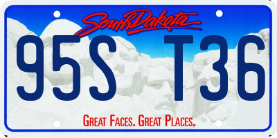 SD license plate 95ST36