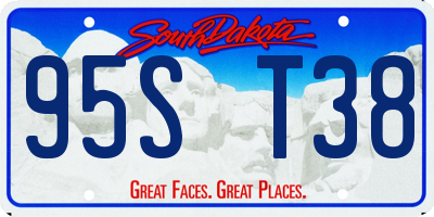 SD license plate 95ST38