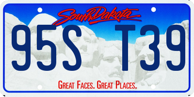 SD license plate 95ST39
