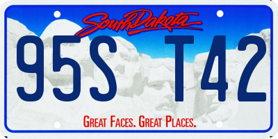 SD license plate 95ST42