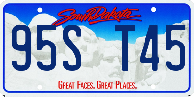 SD license plate 95ST45