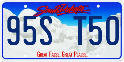 SD license plate 95ST50