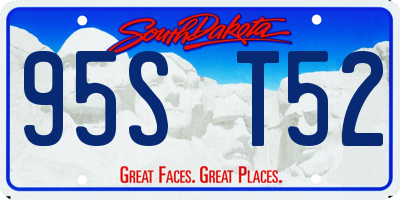 SD license plate 95ST52