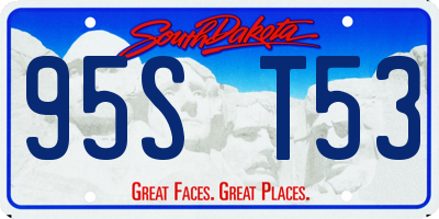 SD license plate 95ST53