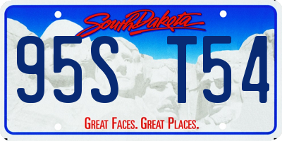 SD license plate 95ST54