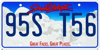 SD license plate 95ST56