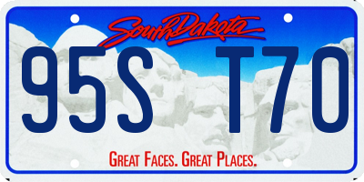 SD license plate 95ST70