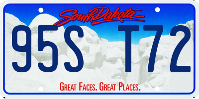 SD license plate 95ST72