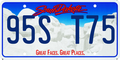 SD license plate 95ST75