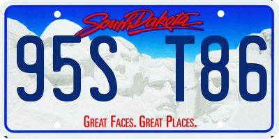 SD license plate 95ST86