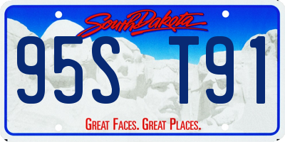 SD license plate 95ST91