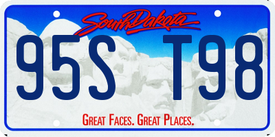 SD license plate 95ST98