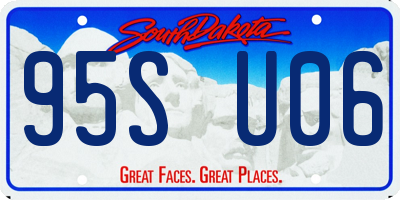 SD license plate 95SU06