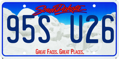 SD license plate 95SU26