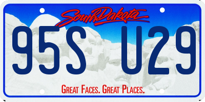 SD license plate 95SU29