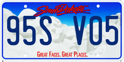 SD license plate 95SV05