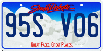 SD license plate 95SV06