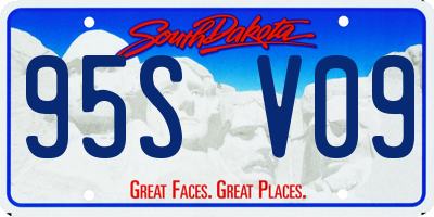 SD license plate 95SV09