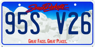 SD license plate 95SV26
