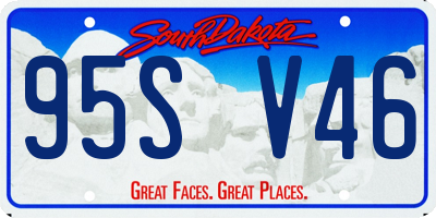 SD license plate 95SV46
