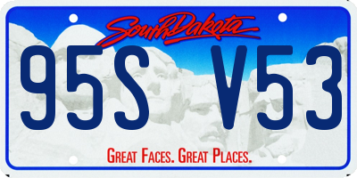SD license plate 95SV53