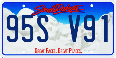 SD license plate 95SV91