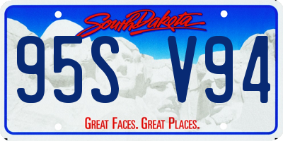 SD license plate 95SV94