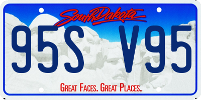 SD license plate 95SV95
