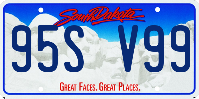 SD license plate 95SV99