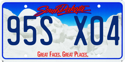 SD license plate 95SX04