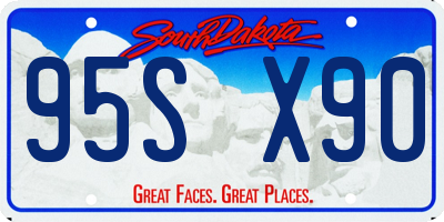 SD license plate 95SX90