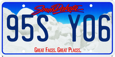 SD license plate 95SY06