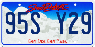 SD license plate 95SY29