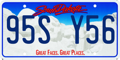 SD license plate 95SY56