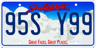 SD license plate 95SY99