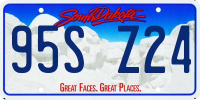 SD license plate 95SZ24