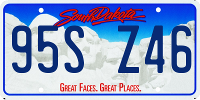 SD license plate 95SZ46