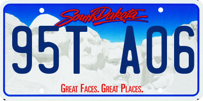 SD license plate 95TA06