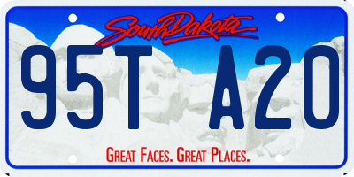 SD license plate 95TA20