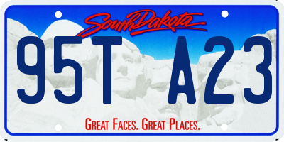 SD license plate 95TA23