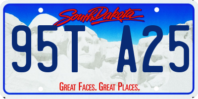 SD license plate 95TA25