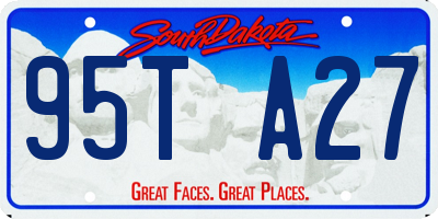 SD license plate 95TA27