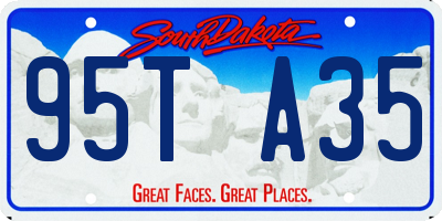 SD license plate 95TA35