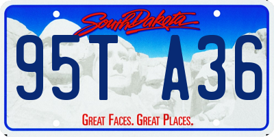 SD license plate 95TA36