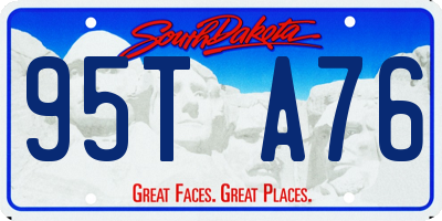 SD license plate 95TA76