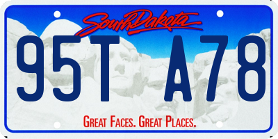 SD license plate 95TA78